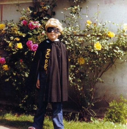 Robert WEbb as a child dressed up as Zorro