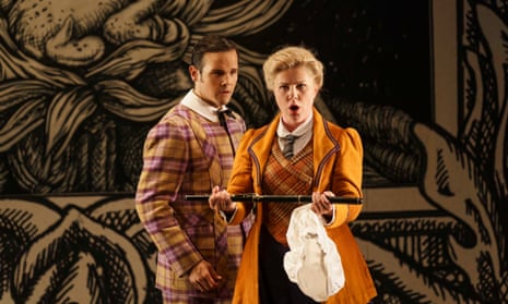 David Portillo as Tamino and Sofia Fomina as Pamina in the Glyndebourne production of Die Zauberflöte.