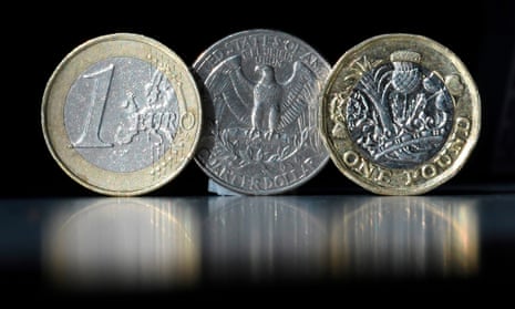Euro, dollar, pound
