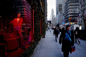 Holiday windows in New York City. ‘The economy depends on the spending of middle-, working-class and poor families.’