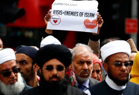 Muslim faith leaders following the London Bridge terror attack in June 2017.