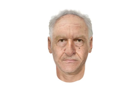 A supplied composite image obtained on Wednesday, August 10, 2022 shows a man who has not been able to be identified after being hit by a train in Brunswick in early July. The man is believed to be around 65 to 75 years old. (AAP Image/Supplied by Victoria Police)
