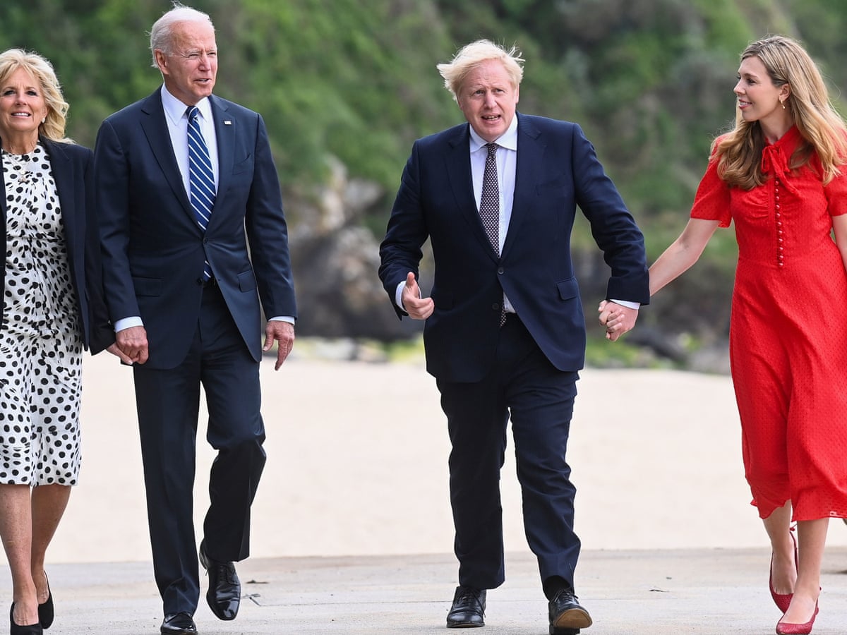 g7 summit boris johnson praises joe biden as breath of fresh air after talks as it happened politics the guardian