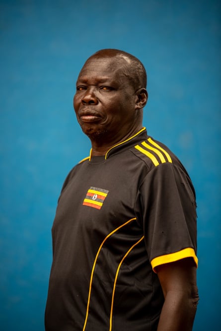John Oduke, National Coach of the Ugandan Tennis Team, before a training session at Lugogo Tennis Complex.