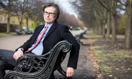 Robert Peston, ‘who bears more than a passing resemblance’ to the fictional Gil Peck, in Regent’s Park, London, 2017