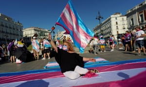 It might be Spain but it’s a great pic. Transgender rights pride demo in Madrid last summer.