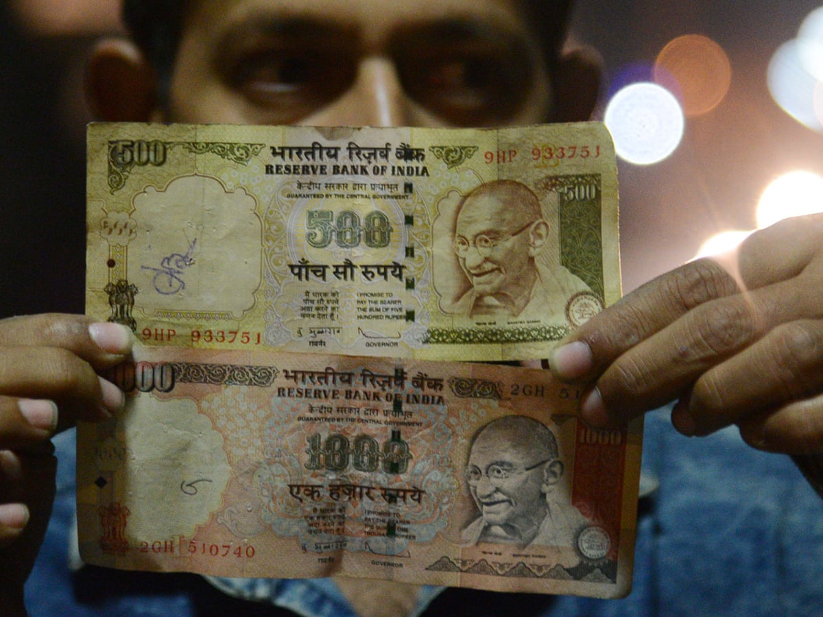 India Withdraws 500 And 1 000 Rupee Notes In Effort To Fight Corruption India The Guardian India Withdraws 500 And 1 000 Rupee Notes In Effort To Fight Corruption India The Guardian