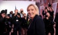 Marine Le Pen. President of the French far-right party Rassemblement National (RN)