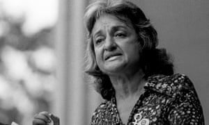 Betty Friedan speaks in New York’s Central Park, 26 August 1971.