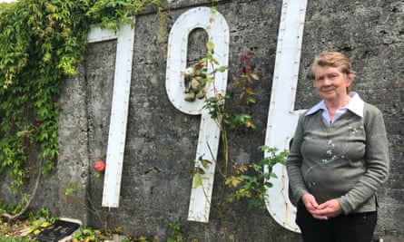 Catherine Corless at the site of the former mother and baby home in Tuam, County Galway.