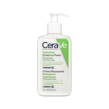 CeraVe Hydrating Cream-to-Foam Cleanser with Amino Acids for Normal to Dry Skin 236ml
