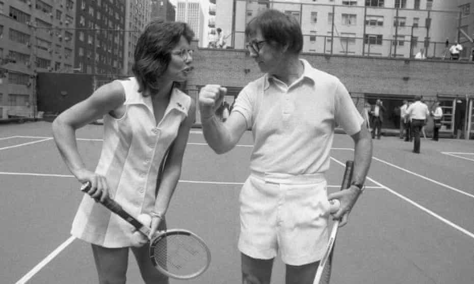 Battle of the Sexes chronicled the early days of the WTA tour and the fight by Billie-Jean King, left, for equal prize money which led to her facing Bobby Riggs for $100,000