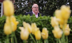Larry Hogan, the Maryland governor, talks to reporters during a news briefing about coronavirus pandemic.