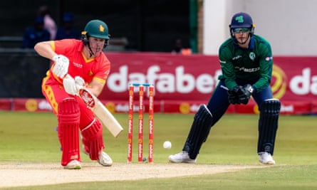 Zimbabwe’s Gary Ballance in action in January 2023