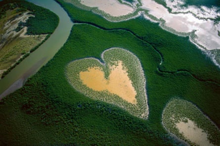 The Heart of Voh in 1992 taken by photographer Yann Arthus-Bertrand