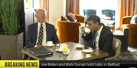 Joe Biden with Rishi Sunak