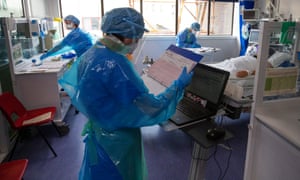 The Covid intensive care unit at Western general hospital in Edinburgh