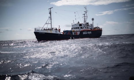 The Alan Kurdi migrant rescue boat 