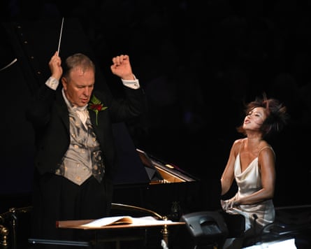 Conductor Sakari Oramo and pianist Yuja Wang.