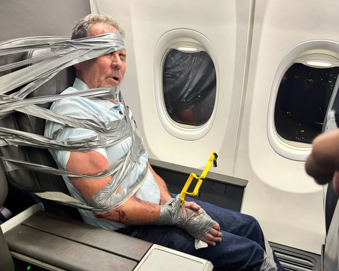US passenger duct-taped to plane seat says: ‘I don’t remember any of it’