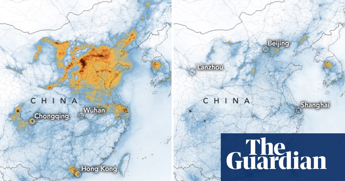 Dramatic Fall In China Pollution Levels Partly Related To Coronavirus Environment The Guardian