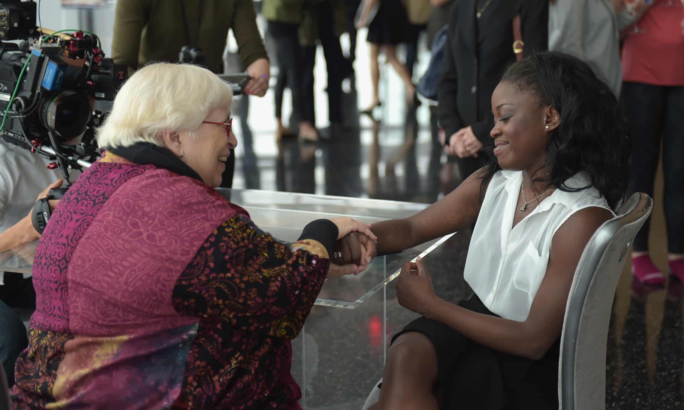 Michaela dePrince and mother