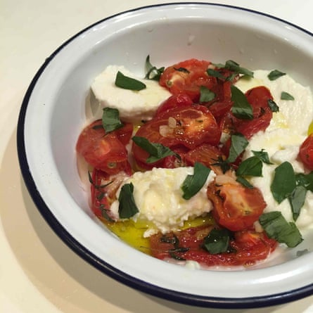 Italian Burrata Salad with Roasted Tomatoes — Damn, Spicy!