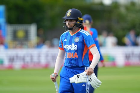 Yastika Bhatia for India is retired out.