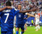 France v Iraq: match resumes after two-hour storm delay at World Cup 2026 – live
