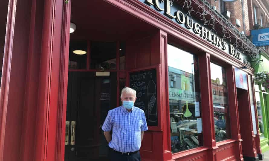 Joe Cahill, manager of McLaughlin’s pub in Dun Laoghaire, south Dublin.