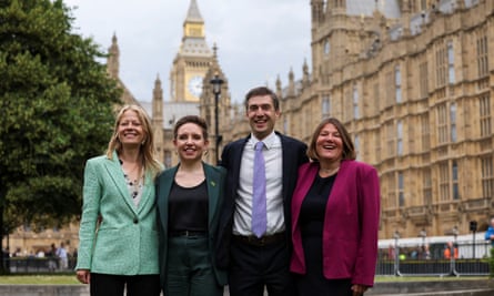 The Green party’s four MPs: Siân Berry, Carla Denyer, Adrian Ramsay and Ellie Chowns.