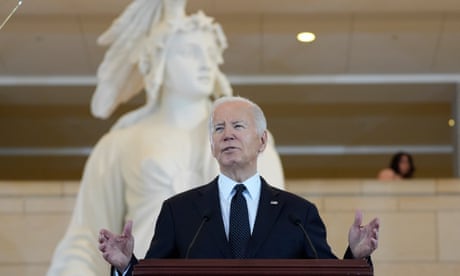 Joe Biden condemns ‘scourge of antisemitism’, saying: ‘we must give hate no safe harbor’ – live