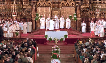 A service at Notre Dame Basilica for some of the 14 women killed by Marc Lepine in Montreal’s Ecole Polytechnique. 