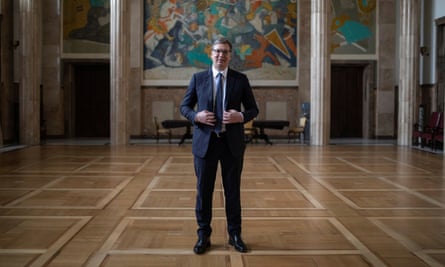 Le président de la Serbie, Aleksandar Vučić, photographié le 11 juin
