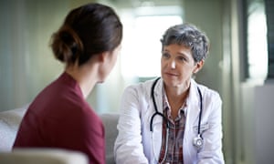 Doctor and patient talking