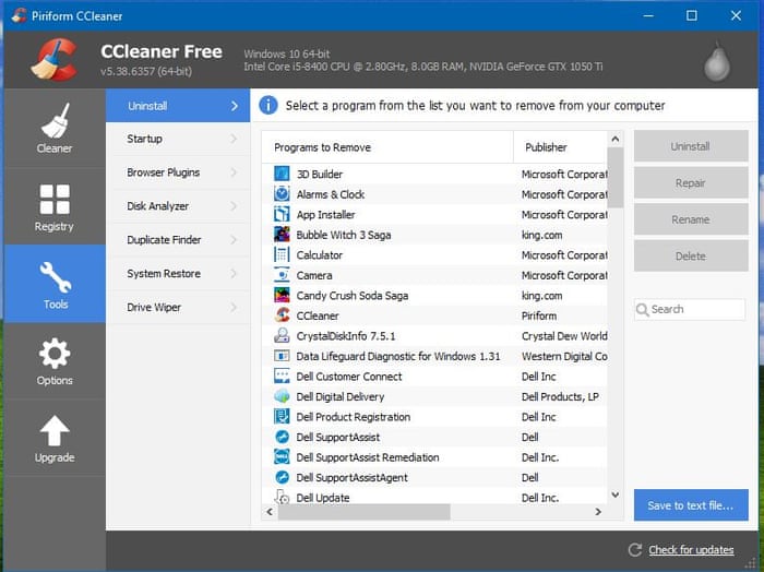 laptop cleaner app free download
