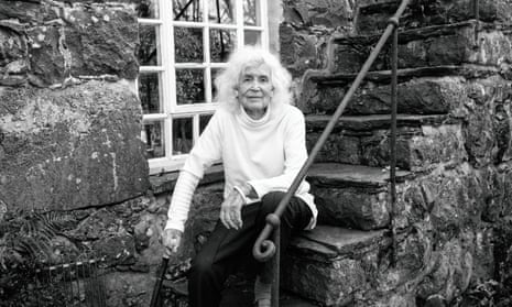 Jan Morris photographed at her home in Wales