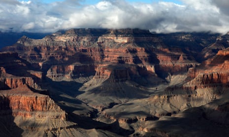 A general view of the south rim of the Grand Canyon in Arizona.