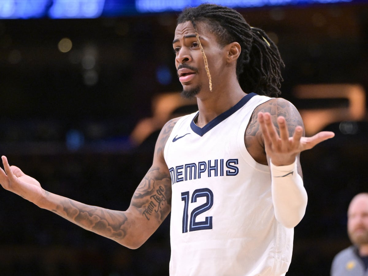 Grizzlies' Ja Morant repeats gun gesture despite NBA warning | Memphis  Grizzlies | The Guardian