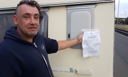 Nigel, who lives in a van on New Gatton Road in St Werburghs, has been ordered to move on.