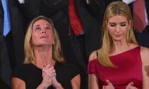 Carryn Owens, the wife of Navy Seal William Ryan Owens, with Ivanka Trump during the president’s address to Congress.