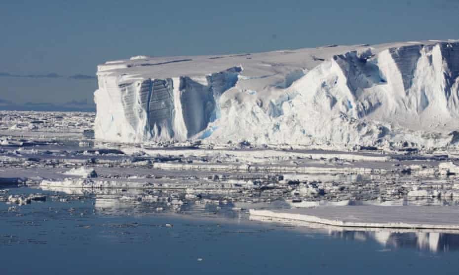 The Totten glacier, East Antarctica.