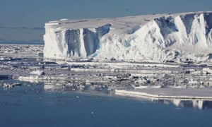 Melting ice at the Totten glacier ice front, Antarctica