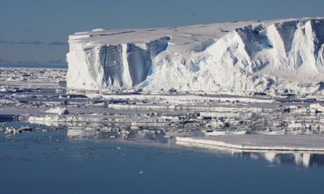 The Totten glacier in Antarctica
