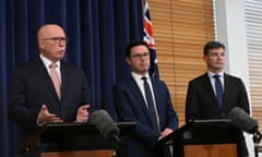 Peter Dutton, David Littleproud and and Angus Taylor