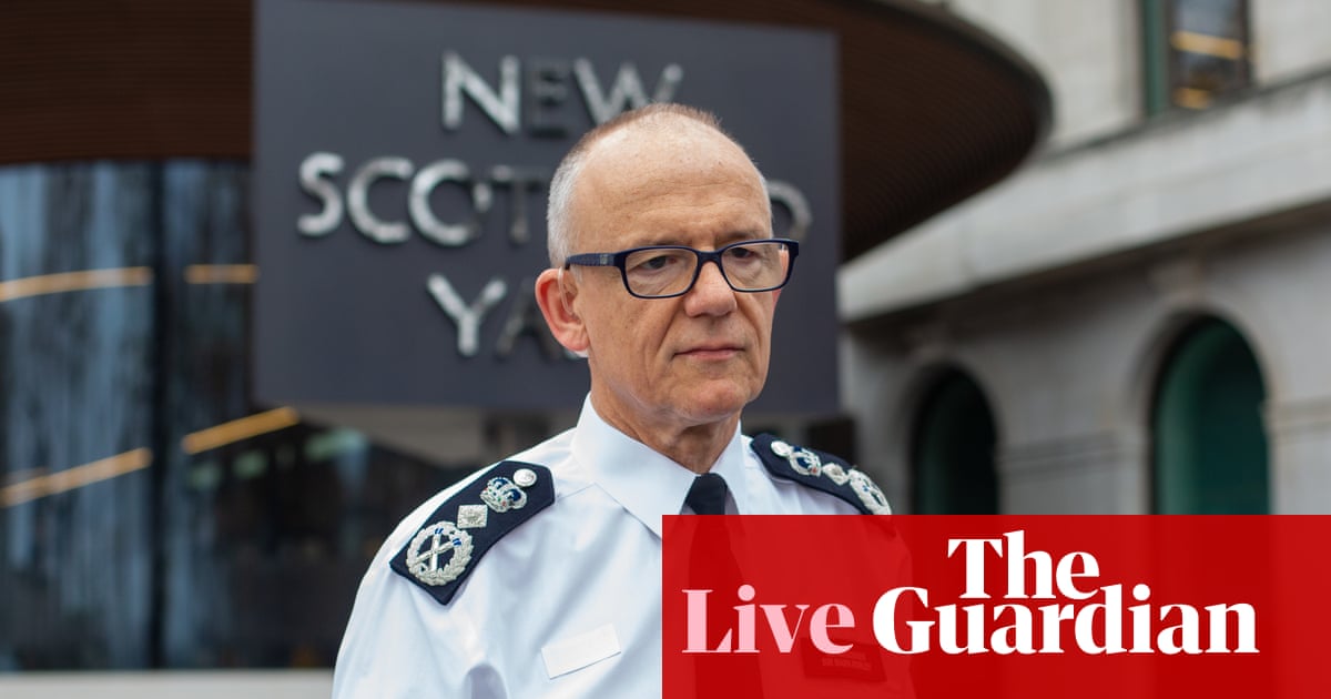 Trump talks ‘complete nonsense’ about crime in London, says Met police commissioner – UK politics live
