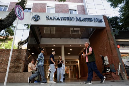 Sanatorio Mater Dei in Buenos Aires, where AC/DC guitarist Stevie Young is in hospital.