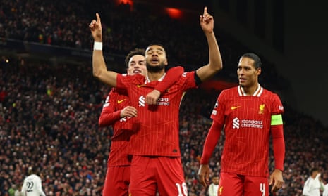 Liverpool 2-0 Real Madrid: Champions League – as it happened | Champions League | The Guardian