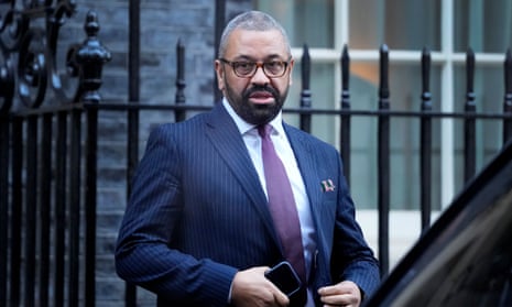 The home secretary, James Cleverly