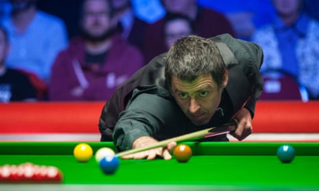 Ronnie O’Sullivan playing a shot during the 2018 Ladbrokes’ Players Championship
